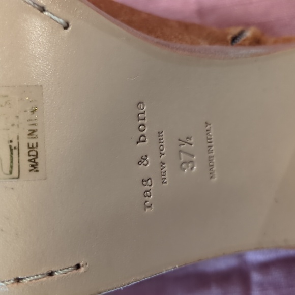 Rag & Bone | Mabel suede peep toe booties - Picture 7 of 11